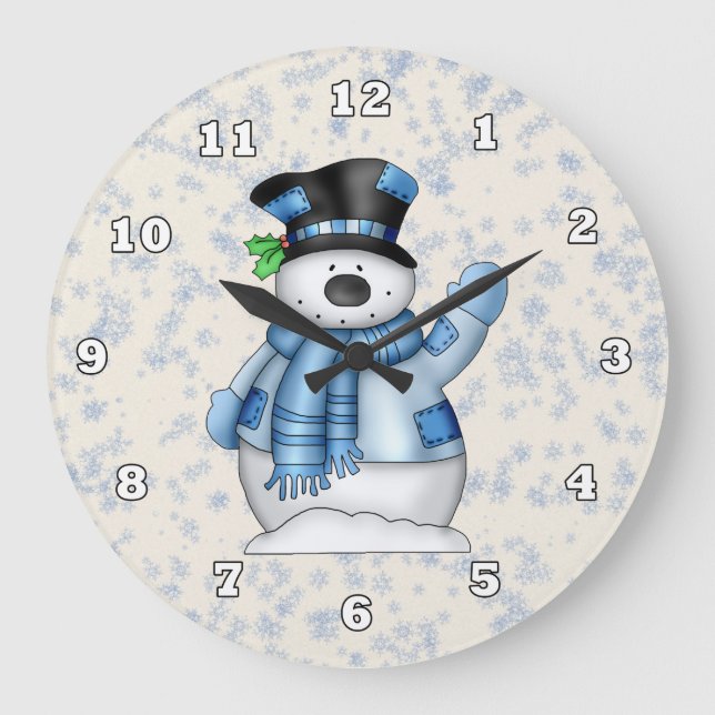 Horloge de Noël Snowman (Recto)
