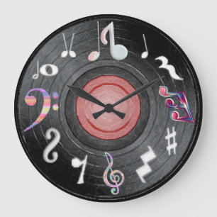 Horloge de note de musique