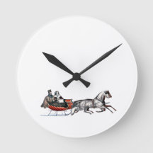 Horloge de nuit Currier et Ives