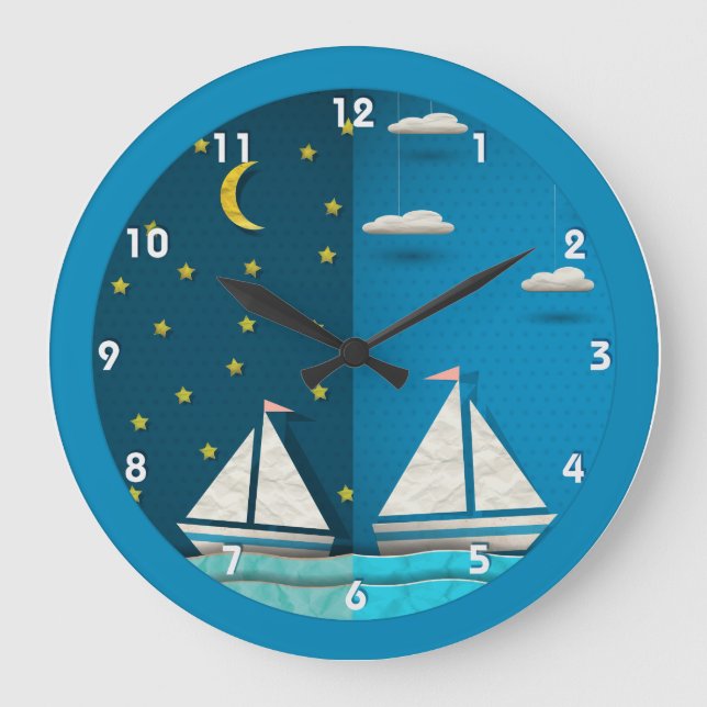 Horloge de nuit de jour de voilier (Recto)