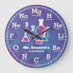 Horloge de Personalizable de la Science de chimie