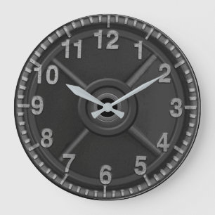 Horloge de poids de fer de gymnase