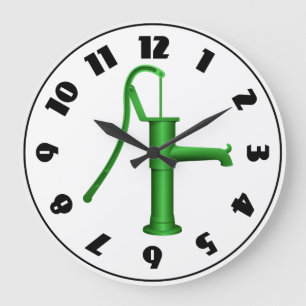 Horloge de pompe à eau
