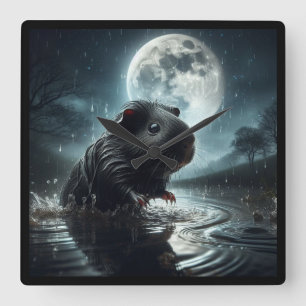 horloge de porc de Guinée noire