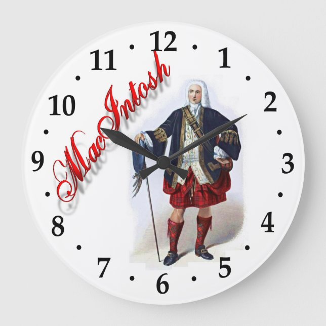 Horloge de rêve écossaise Clan MacIntosh (Recto)