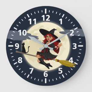 Horloge de sorcière de Halloween