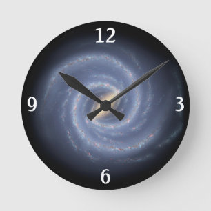 Horloge de spirale de manière laiteuse