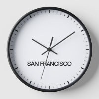 Horloge de style de salle de presse de Los Angeles