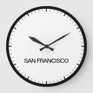 Horloge de style de salle de presse de Los Angeles
