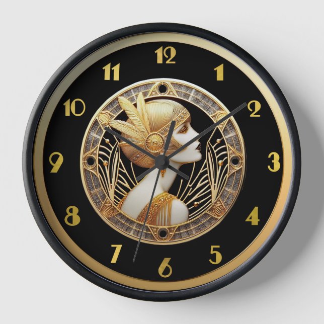 Horloge de style Flapper Art Déco (Recto)