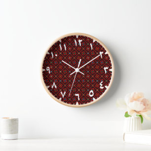 Horloge Décor moderne Tatreez Arabe