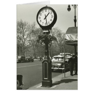 Horloge décorative de rue deux arrière - plans