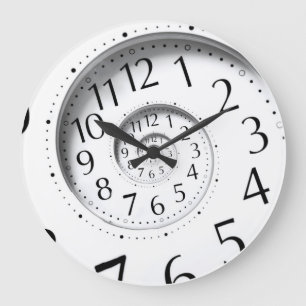 Horloge décorative de temps d'infini abstrait de