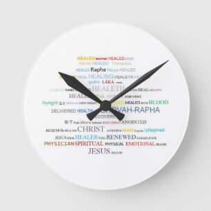 Horloge d'écriture sainte - guérissant
