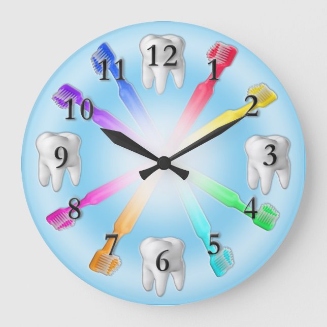 Horloge dentaire avec couleur Arrière - plan modif (Recto)