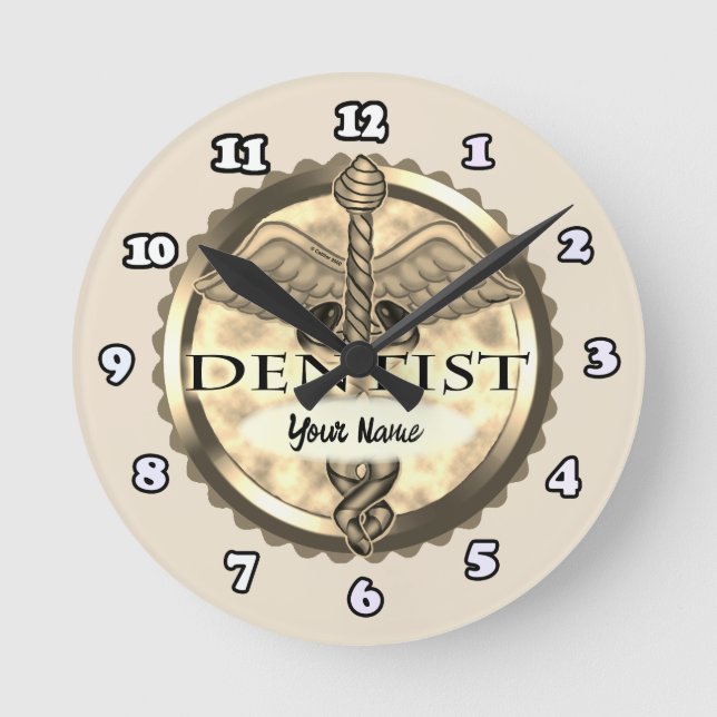 Horloge Dentiste Caduceus (Recto)