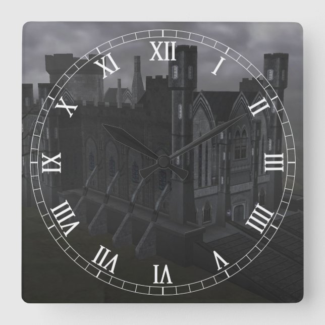 Horloge des chiffres romains du château gris (Recto)