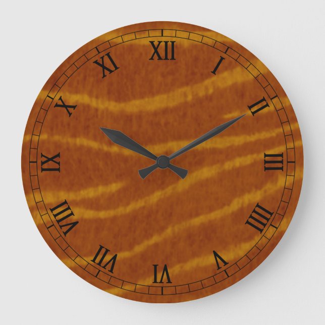 Horloge des chiffres romains ronds du tigre (Recto)