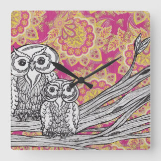 Horloge des hiboux 36