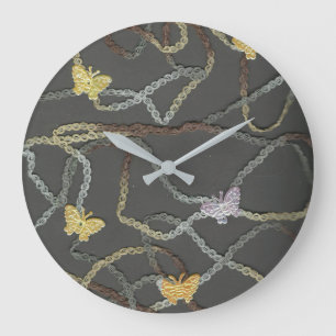 Horloge des papillons flottants