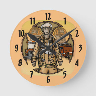 Horloge des pompiers si prêts