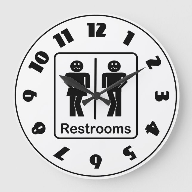 Horloge des signes des toilettes (Recto)