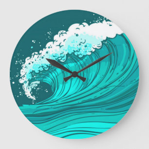 Horloge des vagues de mer
