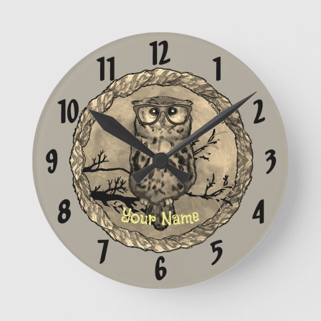 Horloge des yeux de hibou (Recto)