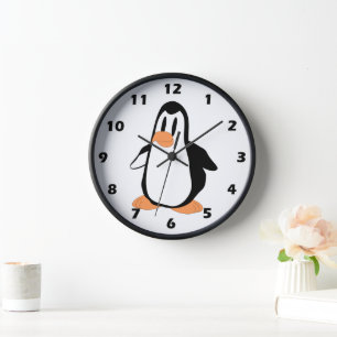 Horloge Design de pingouin