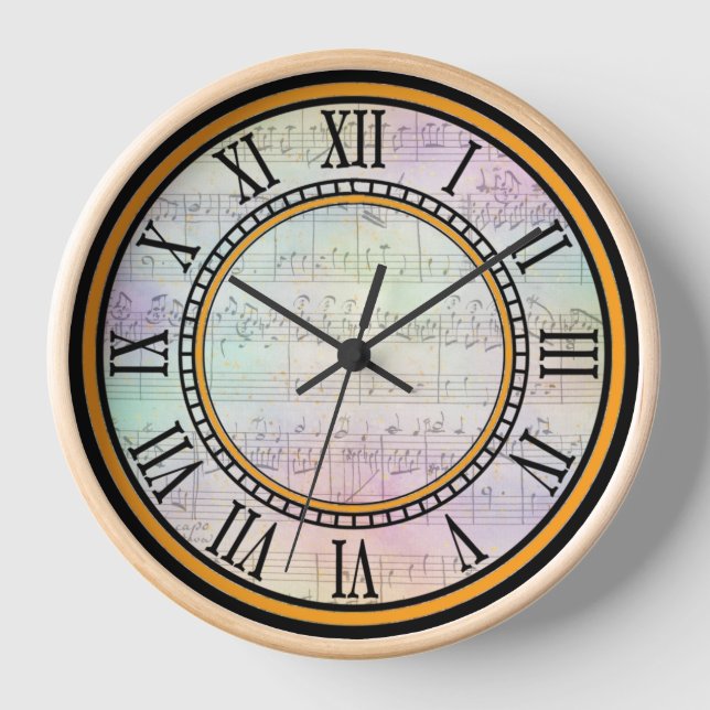 Horloge Design d'horloge numérique romaine avec vieille fe (Recto)