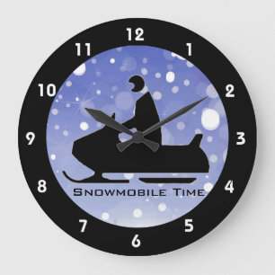 Horloge design motoneige
