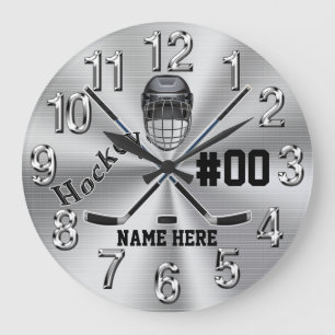 Horloge d'hockey pour de grands cadeaux pour des