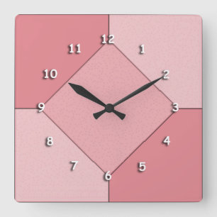 Horloge - Diamant sur Carrés