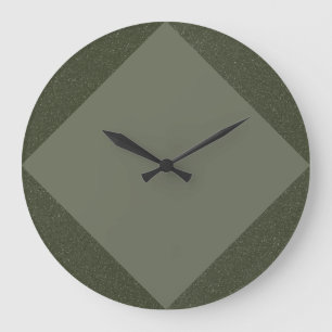 Horloge diamant vert Moss Deux Tons