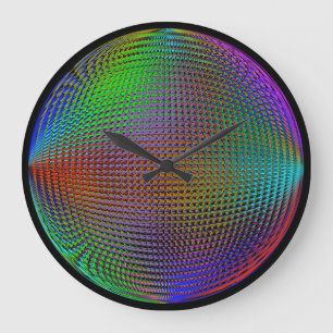 Horloge d'illusion de l'orbe de couleur