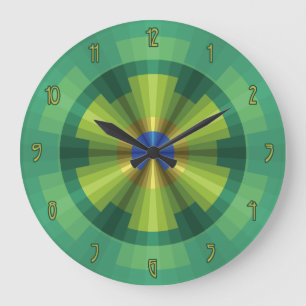 Horloge d'illusion de paon