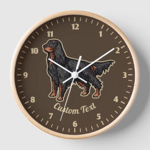 Horloge d'illustration Gordon Setter
