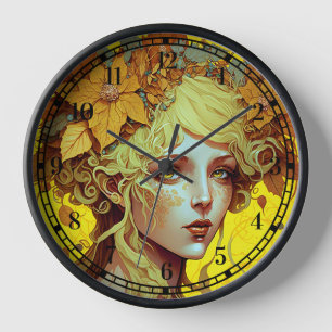 Horloge d'Imaginaire rose Fairy Angel