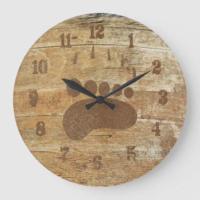 Horloge d'impression grizzli (Recto)