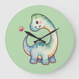 Horloge Dinosaure Cute - Brachiosaurus
