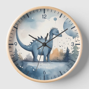 Horloge Dinosaure personnalisée
