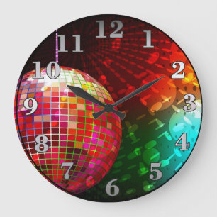 Horloge Disco Night Retro 70's Disco Ball