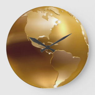 Horloge dorée du mur