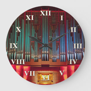 Horloge d'organe de Christchurch avec les chiffres