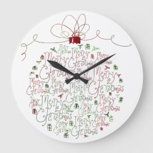 Horloge d'ornement de Noël