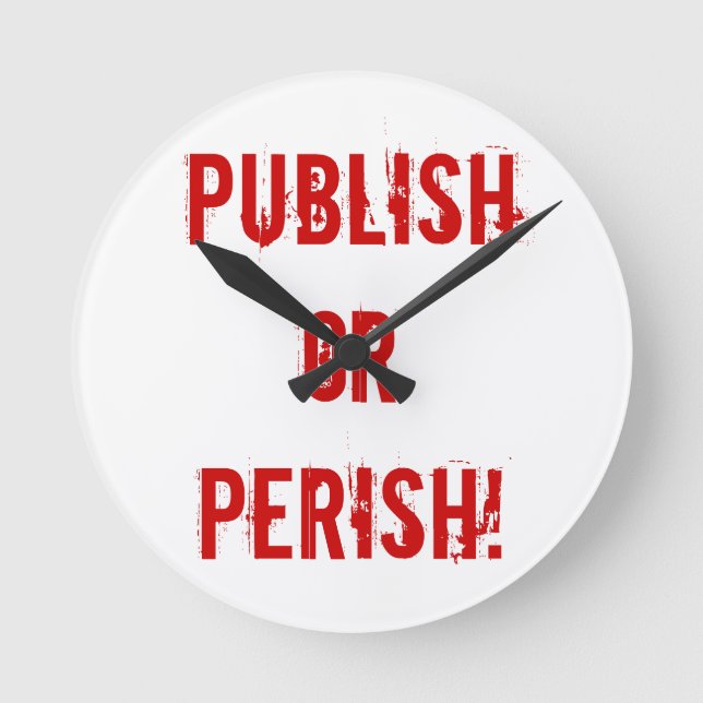 Horloge d'ouverture - Publier ou périr (Recto)