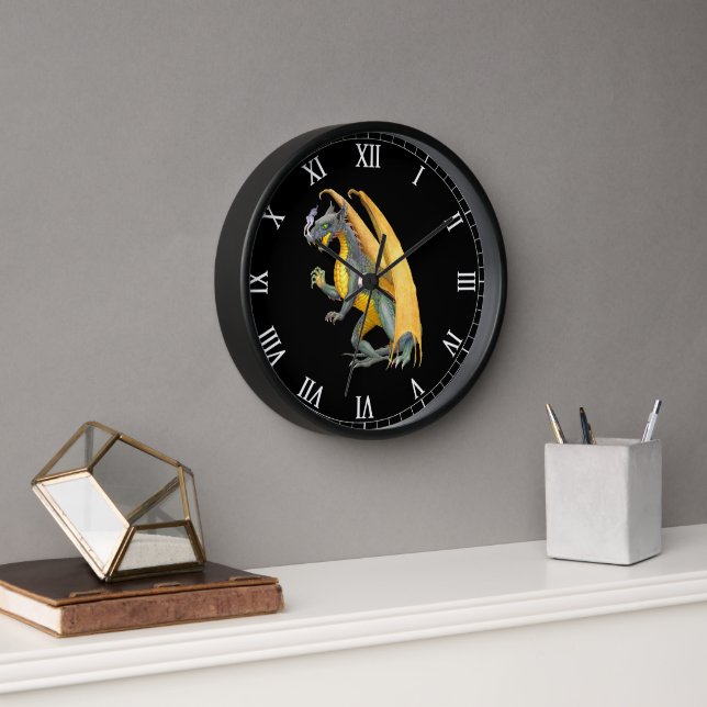 Horloge Dragon de respiration incendie (Bureau)