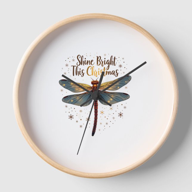 Horloge Dragonfly Star de Noël (Recto)