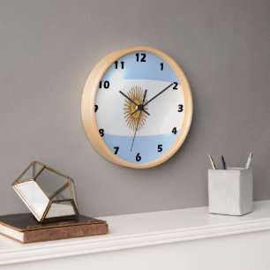 Horloge Drapeau argentin