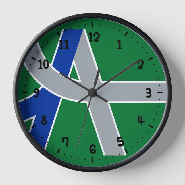 Horloge Drapeau d'Albany, Oregon (Recto)